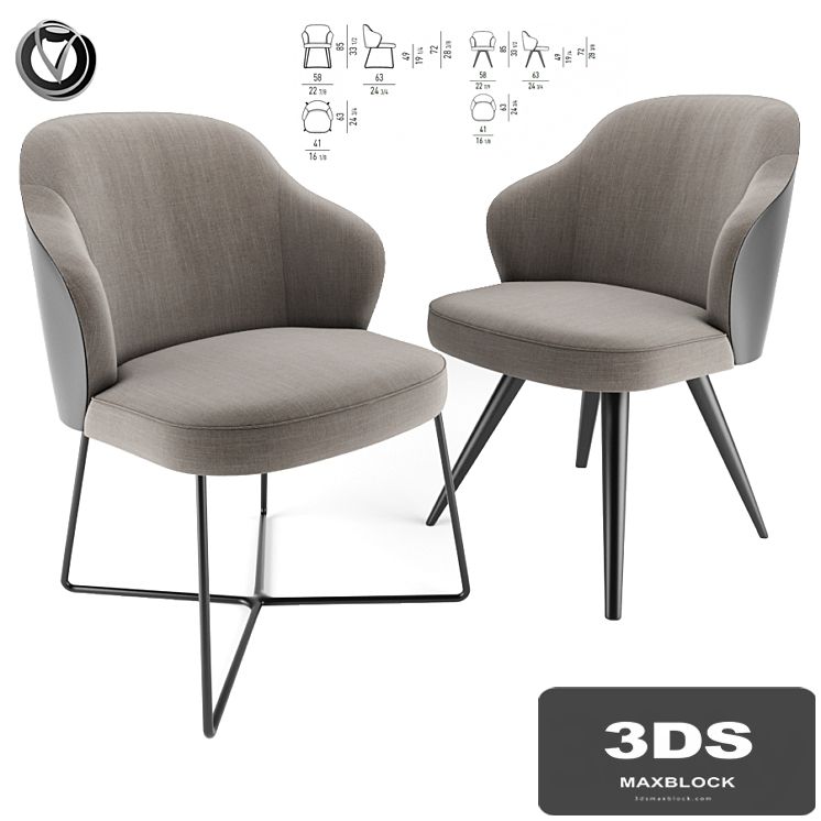 Leslie Dining Chairs Pair