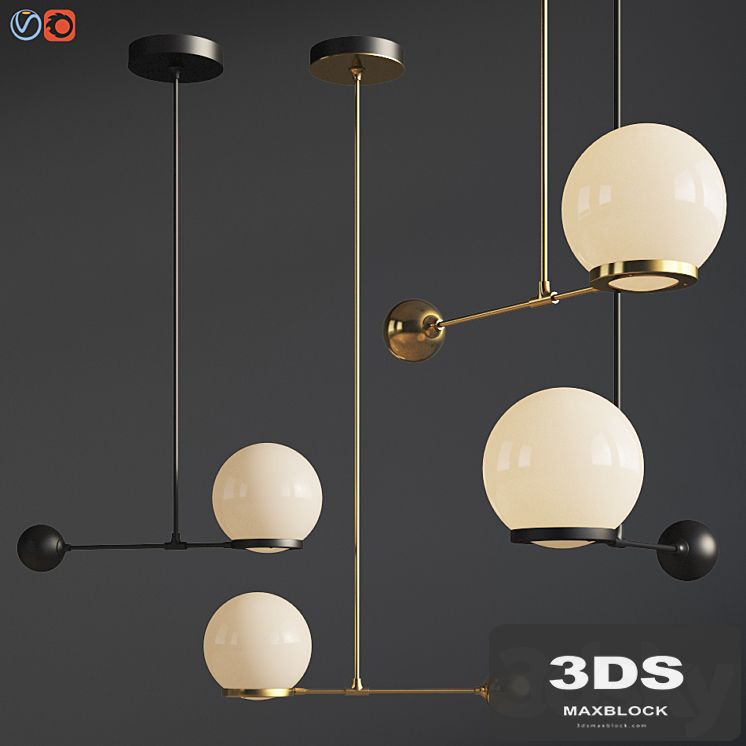 O & G Contrapesso 8 inch Globe Led Pendant