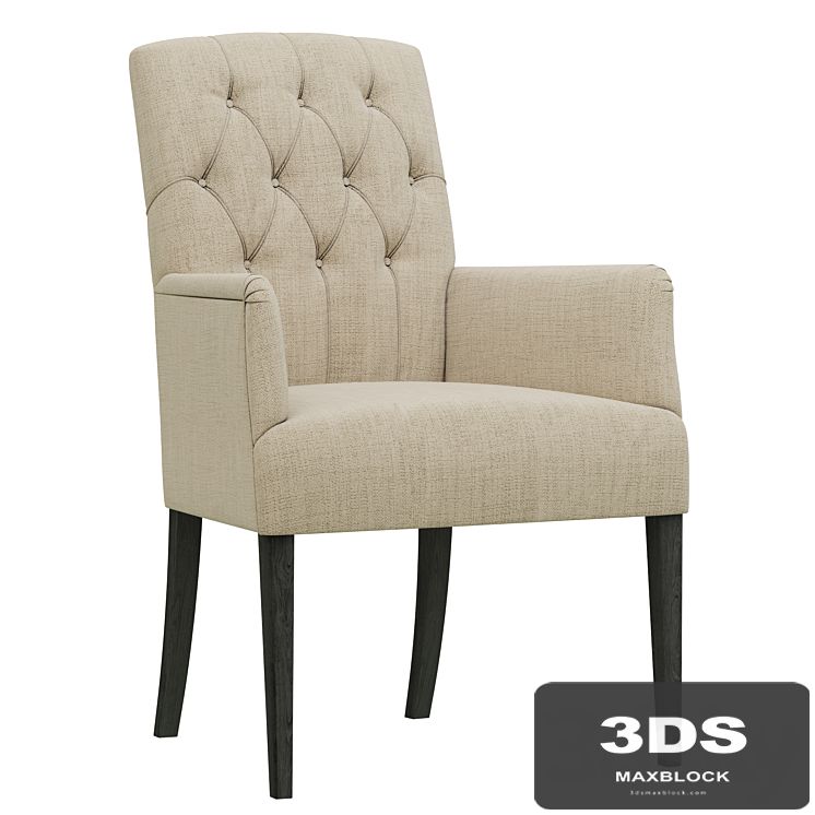 Dantone Home Chair with armrests Bordeaux-2 with a capitone