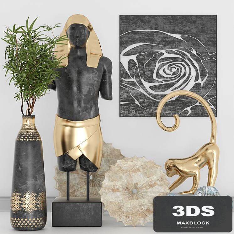 Decorative set in the style of Egypt