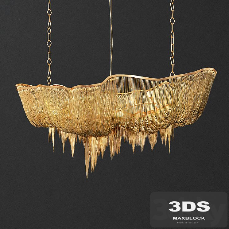 Terzani Atlantis Gold Chandelier