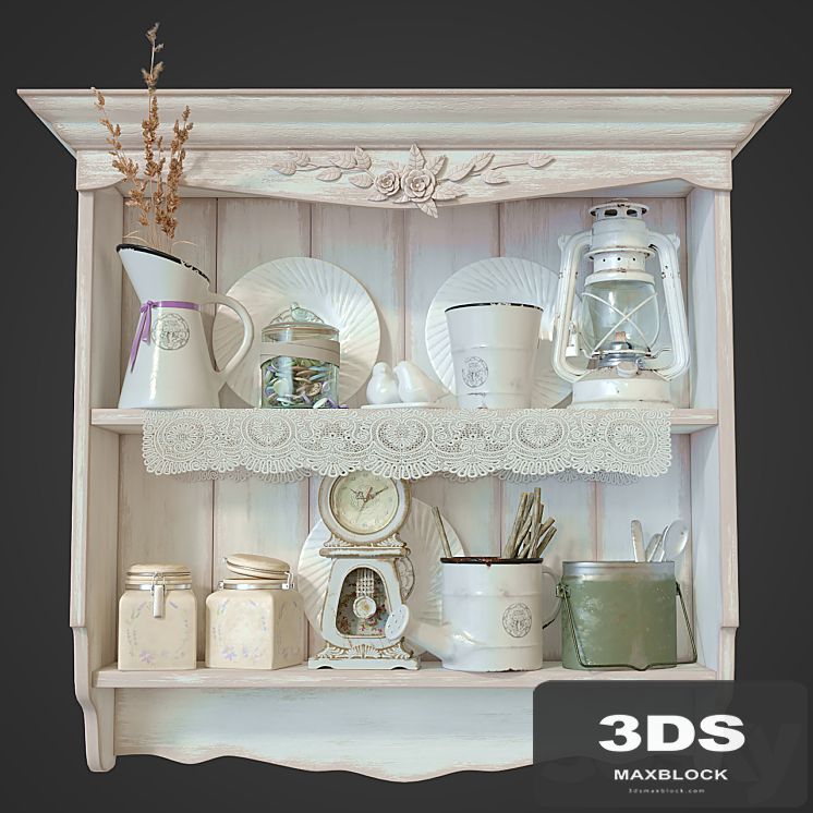 Shelf in the style of Provence