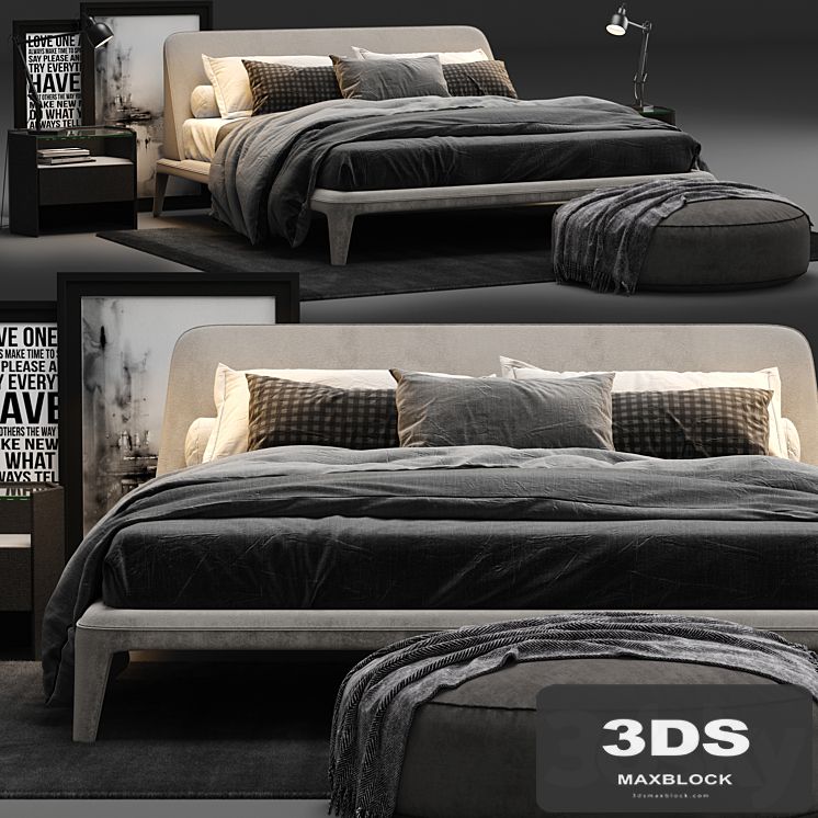 Poliform Kelly Imbottito Bed