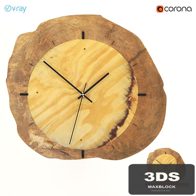 Wall and desk clocks from slab.