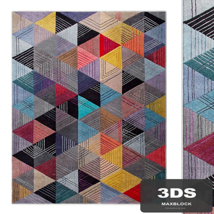 Black Losange Rug