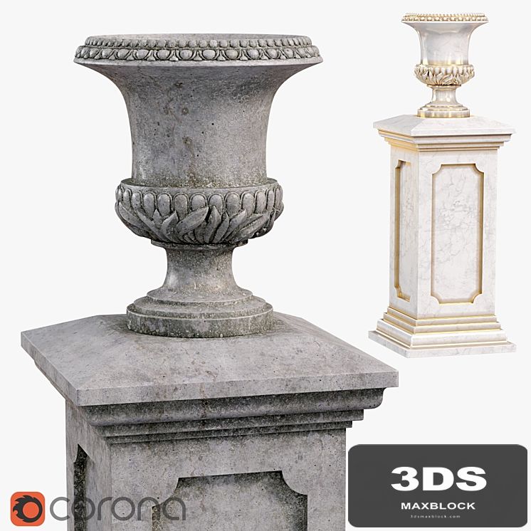 Classic vase 01. Vase Medicis