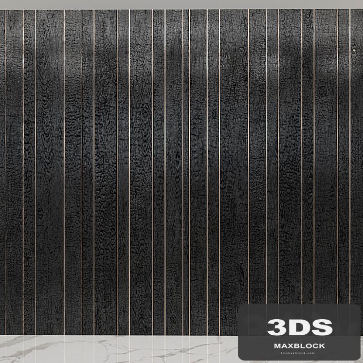 burnt wood planks wall