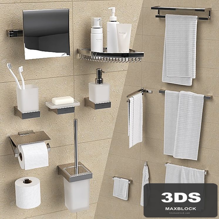 Bathroom accessories Grohe Selection Cube.
