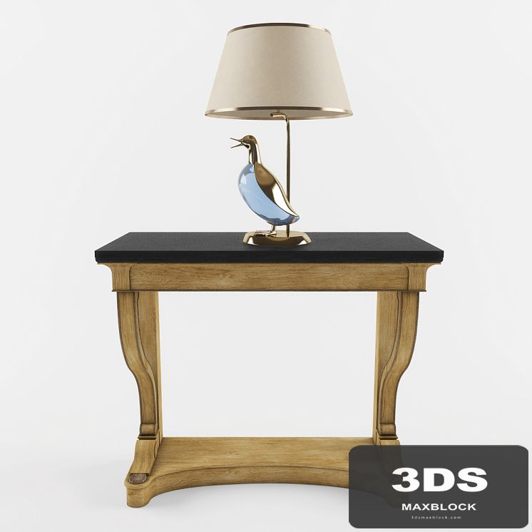 Lucienne Monique lamp and console Misendemeure