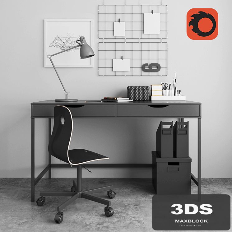 model ikea workspace