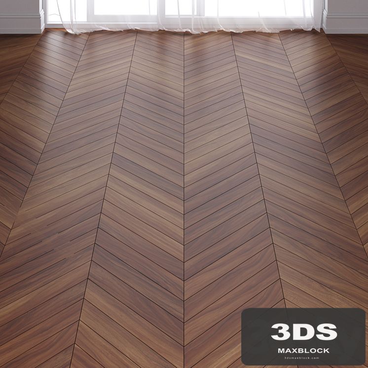 Brown Teak Wood Parquet Floor in 3 types