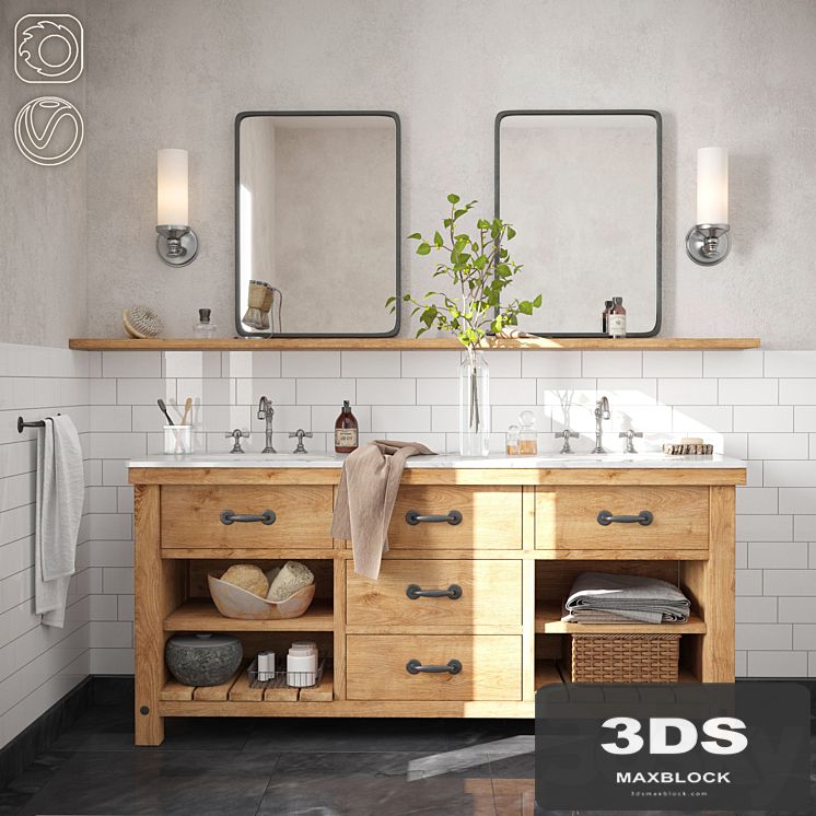 Pottery Barn Double Sink Vanities