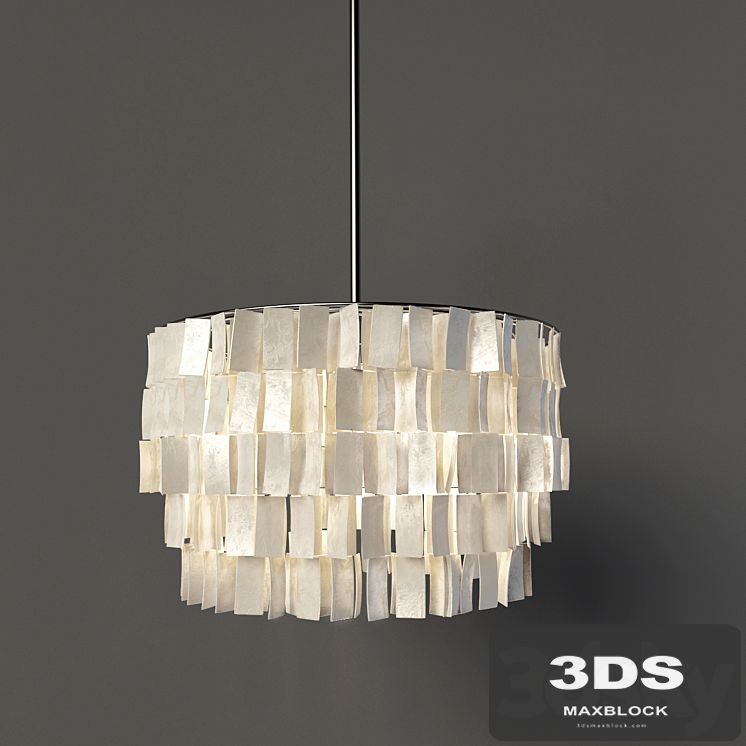 Round Capiz Chandelier