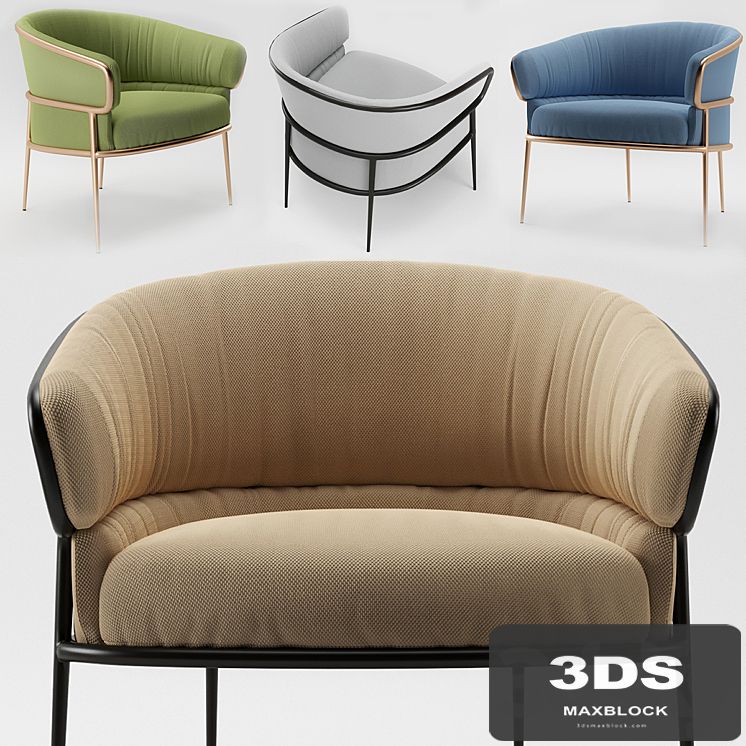 SHU-YING Fabric easy chair