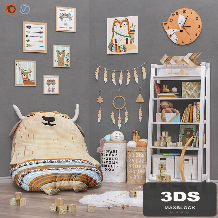 Toys and furniture (2 options) set 29