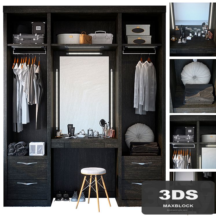 Wardrobe with dressing table