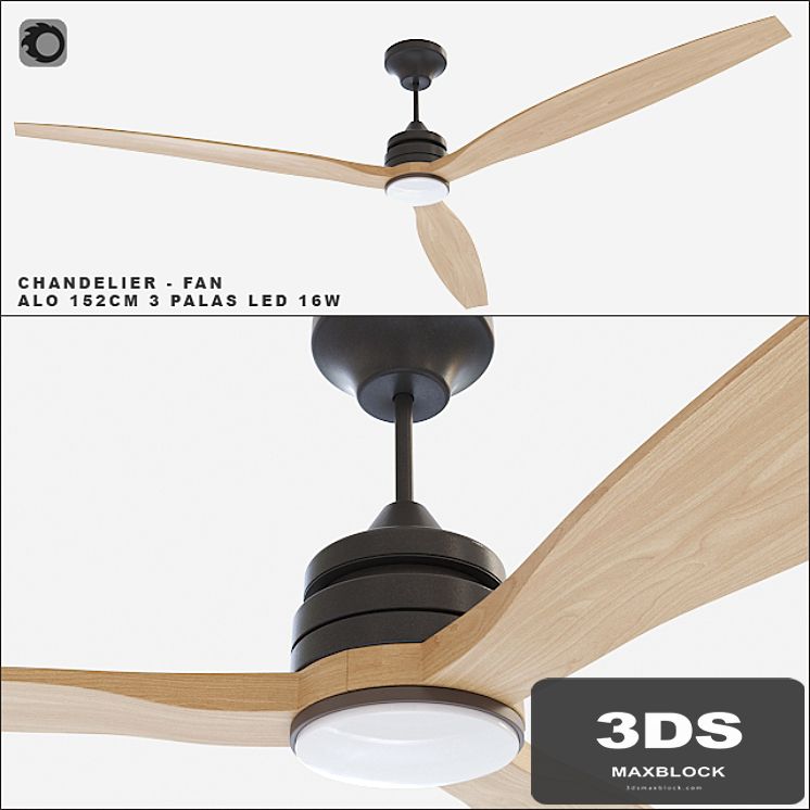 Faro Barcelona - ceiling fan ALO 152CM