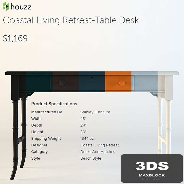 houzz / Coastral Living-Retreat Table Desk