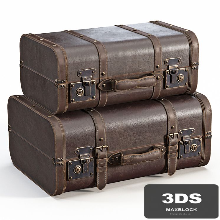 Brown Vintage Suitcases