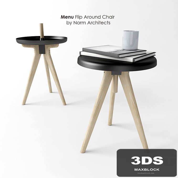 Buffet Menu Flip Around Chair by Norm Architects
