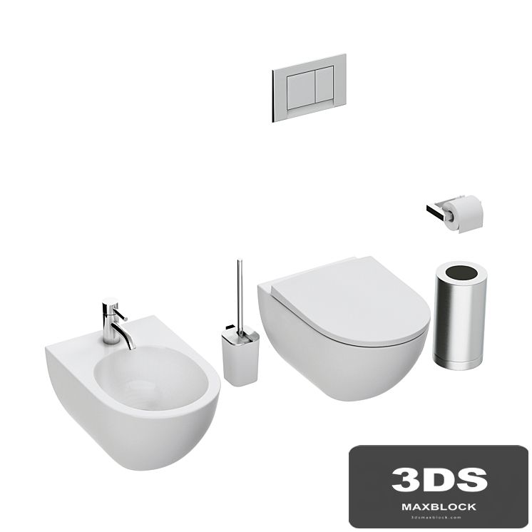 Toilet and bidet KERAMAG ACANTO