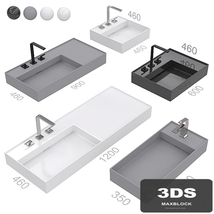 Laufen Kartell washbasins.