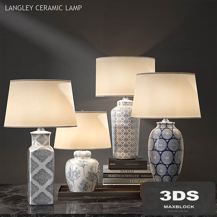 Pottery barn LANGLEY CERAMIC LAMP