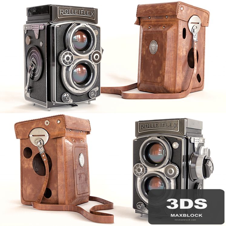 Camera with Rolleiflex cover