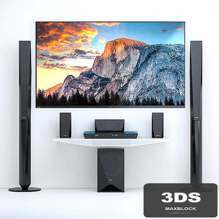 Home Theater Sony BDV-E4100 + TV Sony AF8
