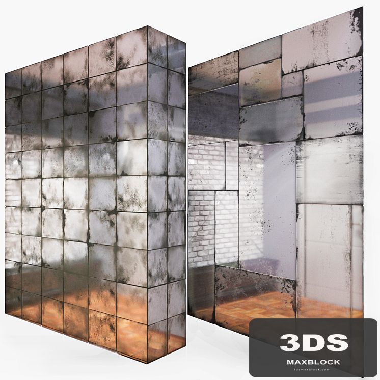 Patinated mirror