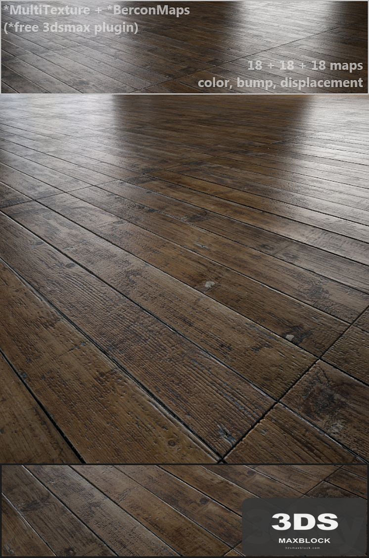 Antique oak parquet - MultiTexture