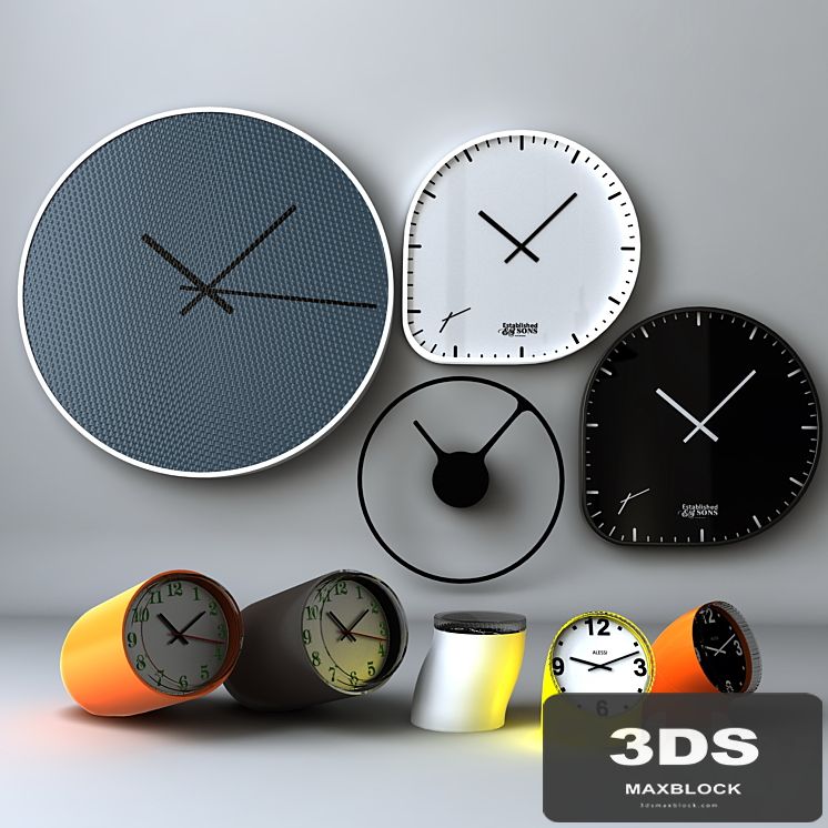 A selection of designer watches / Clock set