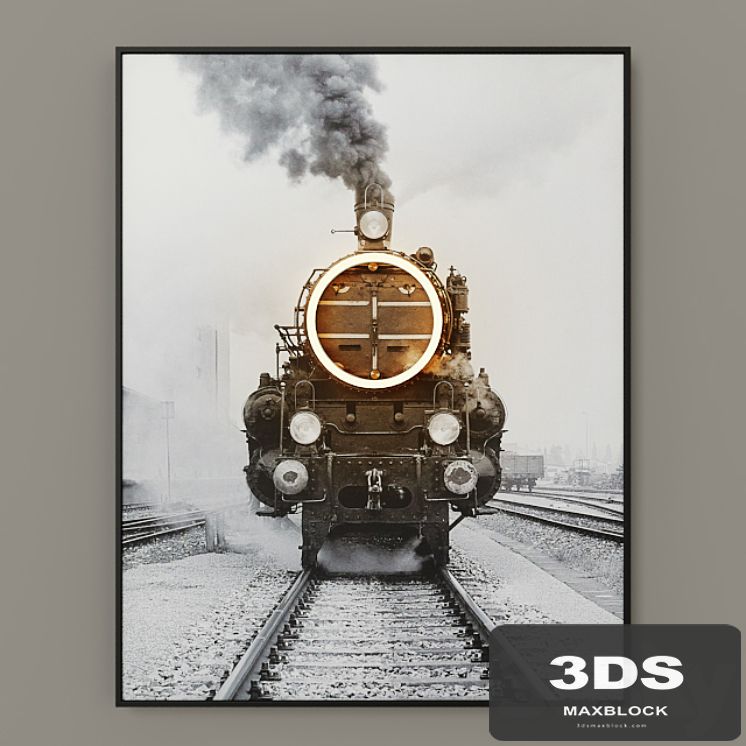 Steam Train Led Art RH