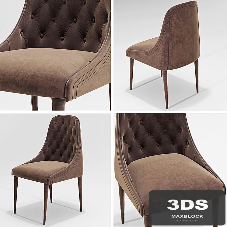 Chair vittoria frigerio Poggi High capitonne