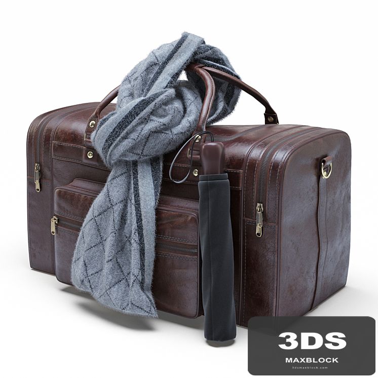 Leather Military Duffle Bag