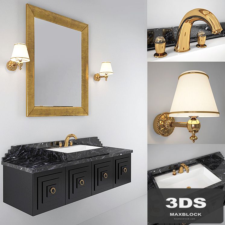 bathroom furniture Armadi Art Nero