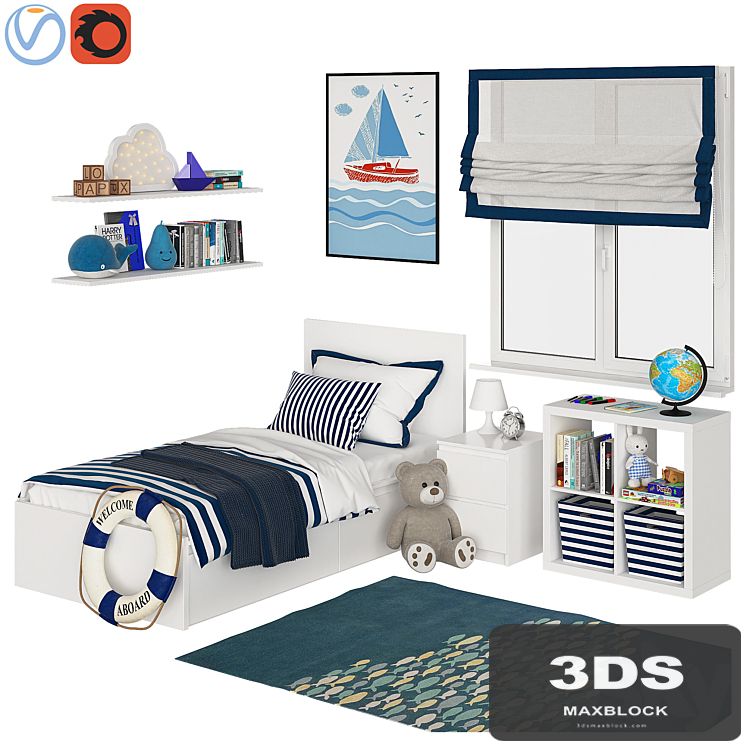 Universal children room Blue