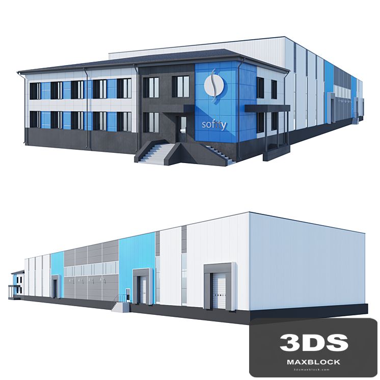 Warehouse with attached office