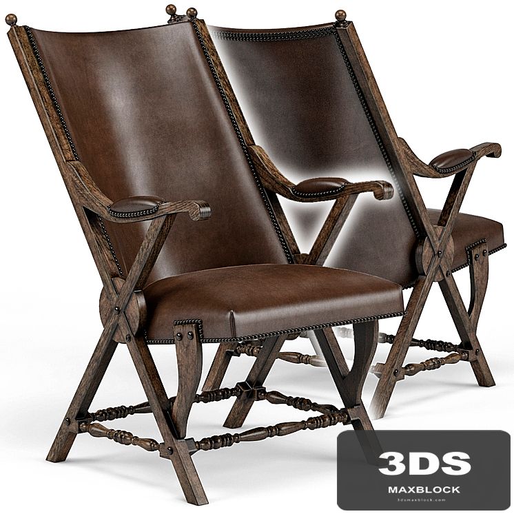 Observatory Hill Vintage Leather Accent Chair