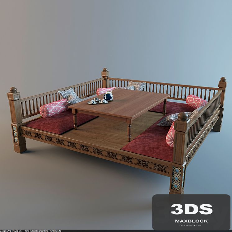 Uzbek deck chair