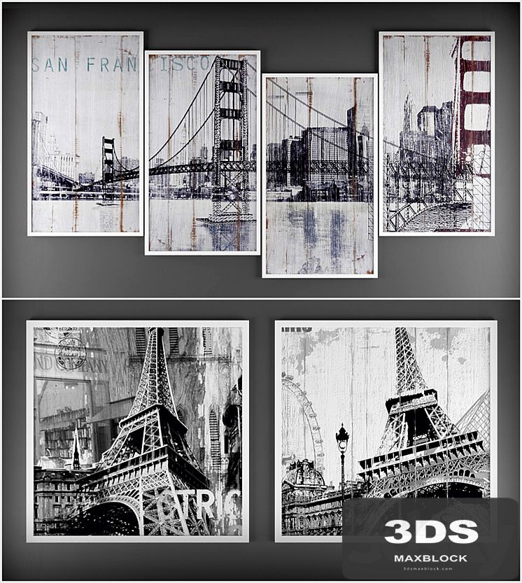 Collection of modern paintings