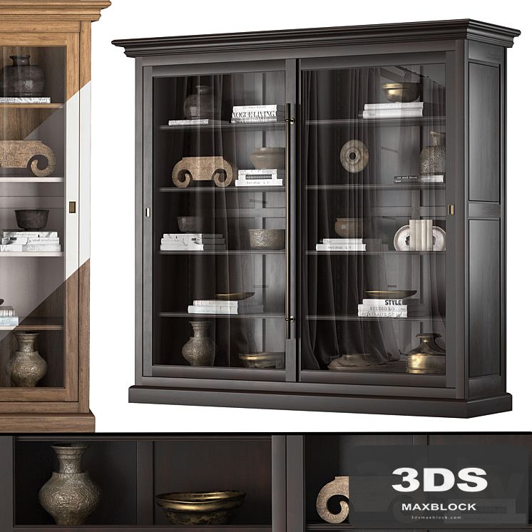 CABINET WITH SLIDING DOORS 61460863 BLK