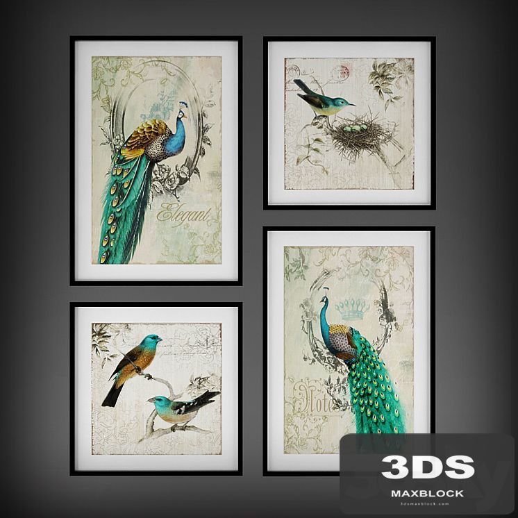 Collection of paintings "The Birds"