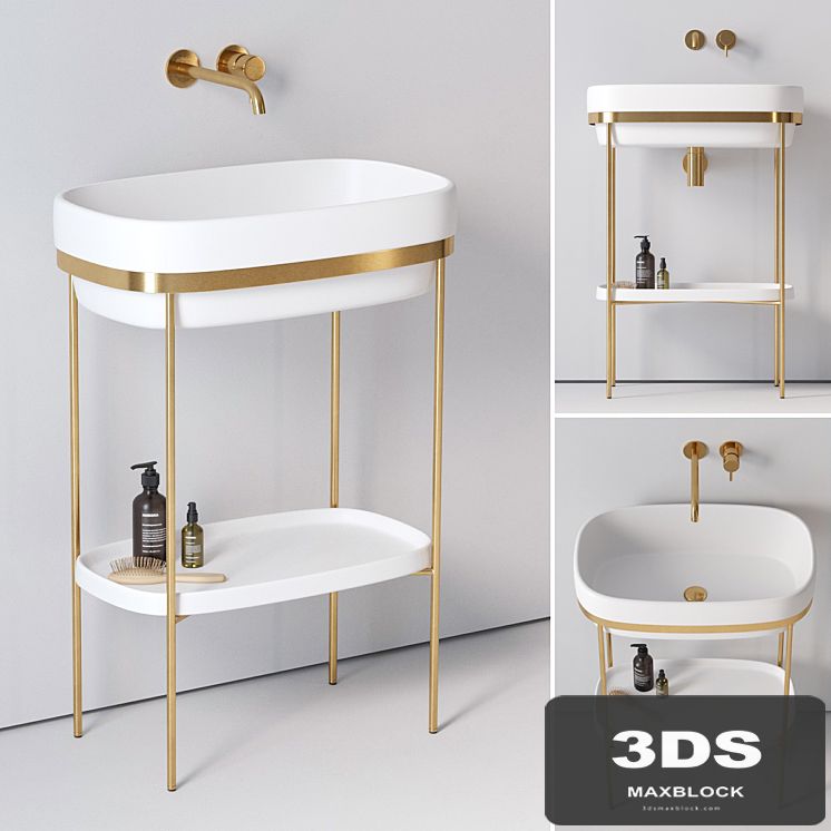 Ex.t Ribbon console washbasin