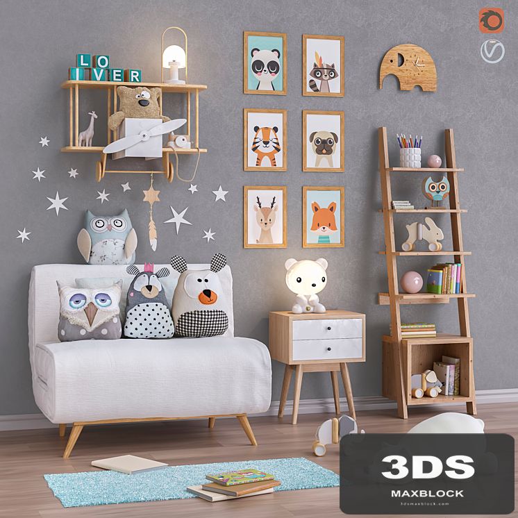 Toys and furniture set 33