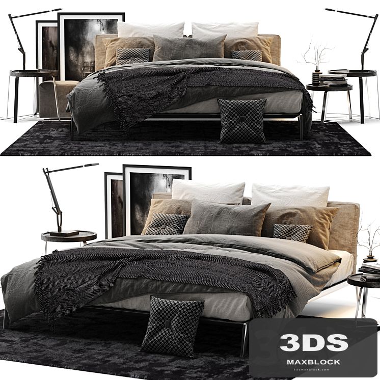 Flexform Lifesteel Bed