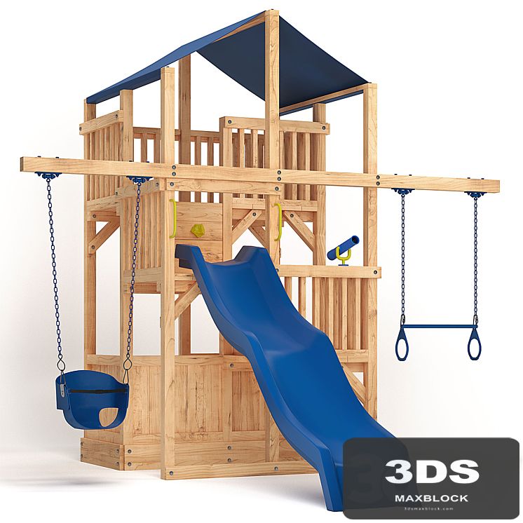 Quad Space Saver Swing Set