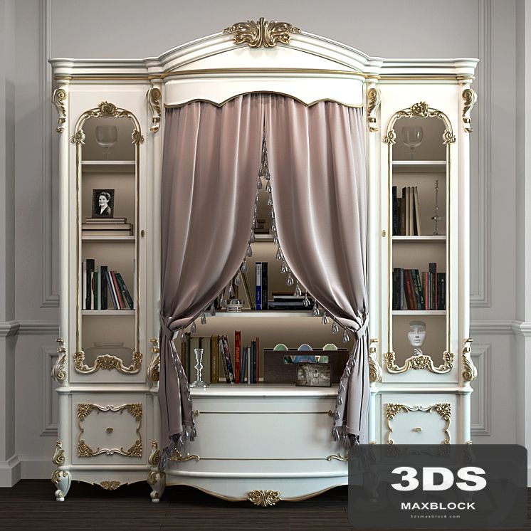 Bookcase Alberto & Mario Ghezzani RU 1001 Monnalisa