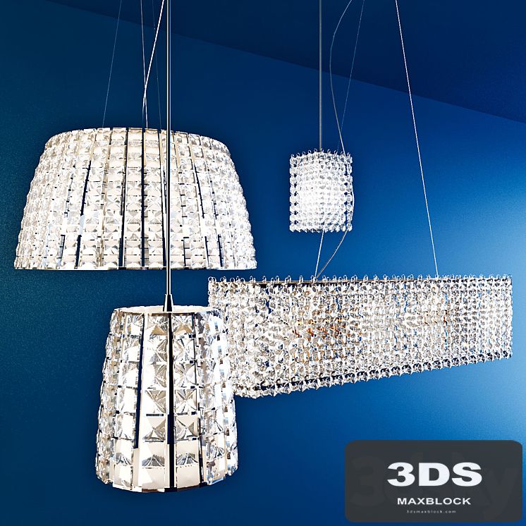 Crystal chandelier set