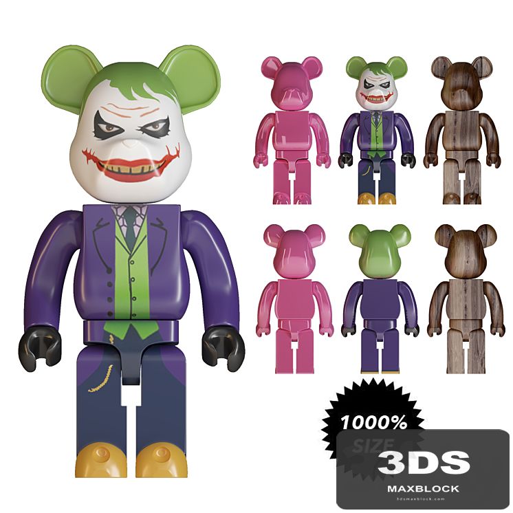 joker bearbrick size 1000%